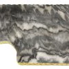 Zuccor On Sale Handmade Organic Marble Server Board With Gold Finished Chiseled Edge, 12”X8.5”