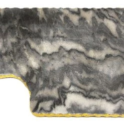 Mountain Woods Simply Bamboo Sales 14 Zuccor On Sale Handmade Organic Marble Server Board With Gold Finished Chiseled Edge, 12”X8.5”