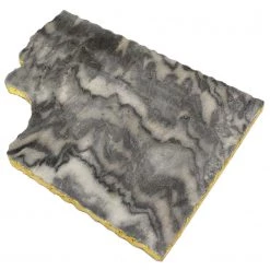 Zuccor On Sale Handmade Organic Marble Server Board With Gold Finished Chiseled Edge, 12”X8.5”